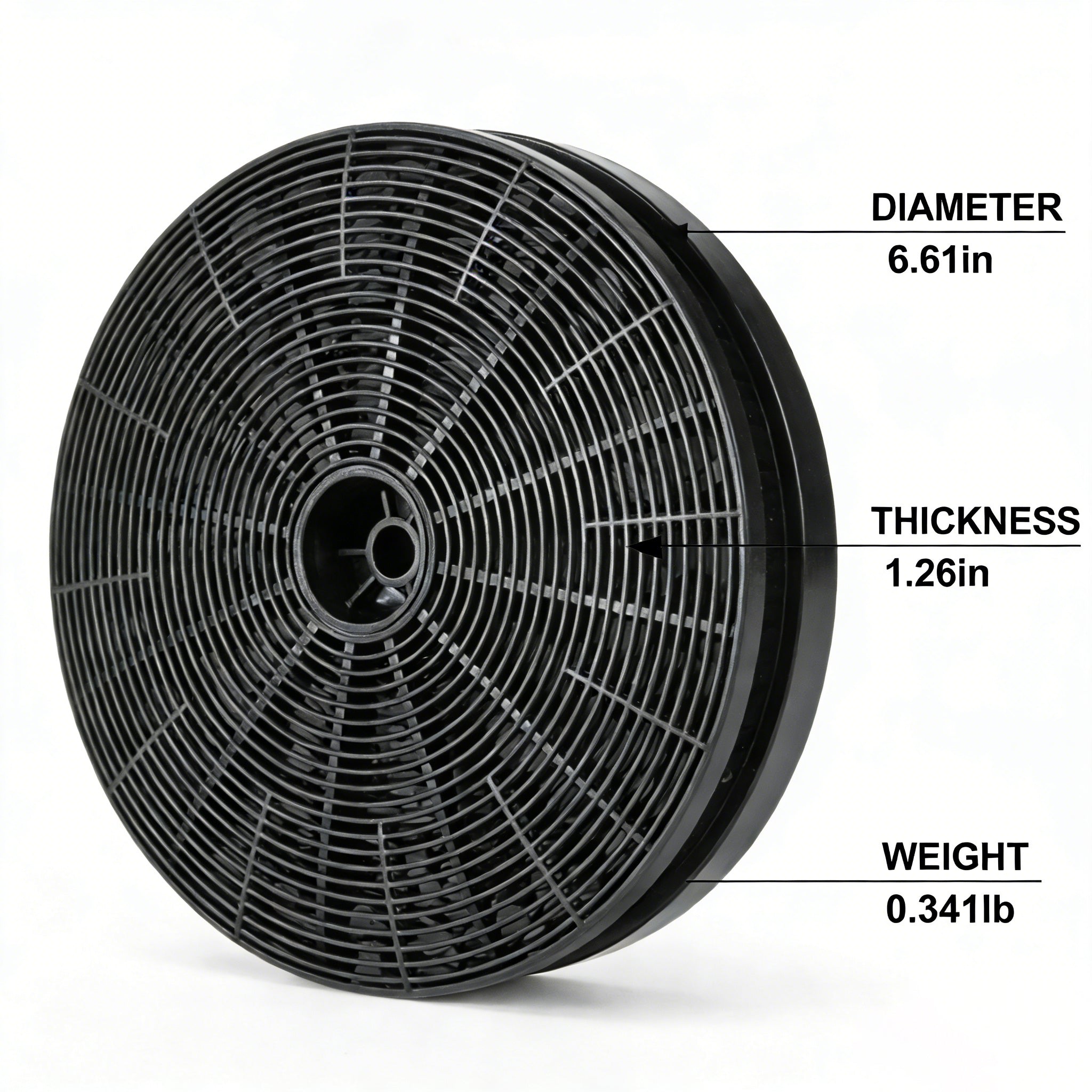 Charcoal Filters for Range Hood, 2-Pack Replacement Carbon Filters Compatible with AUR-RHB02-US & AUR-RHP01-US - AURAKICH