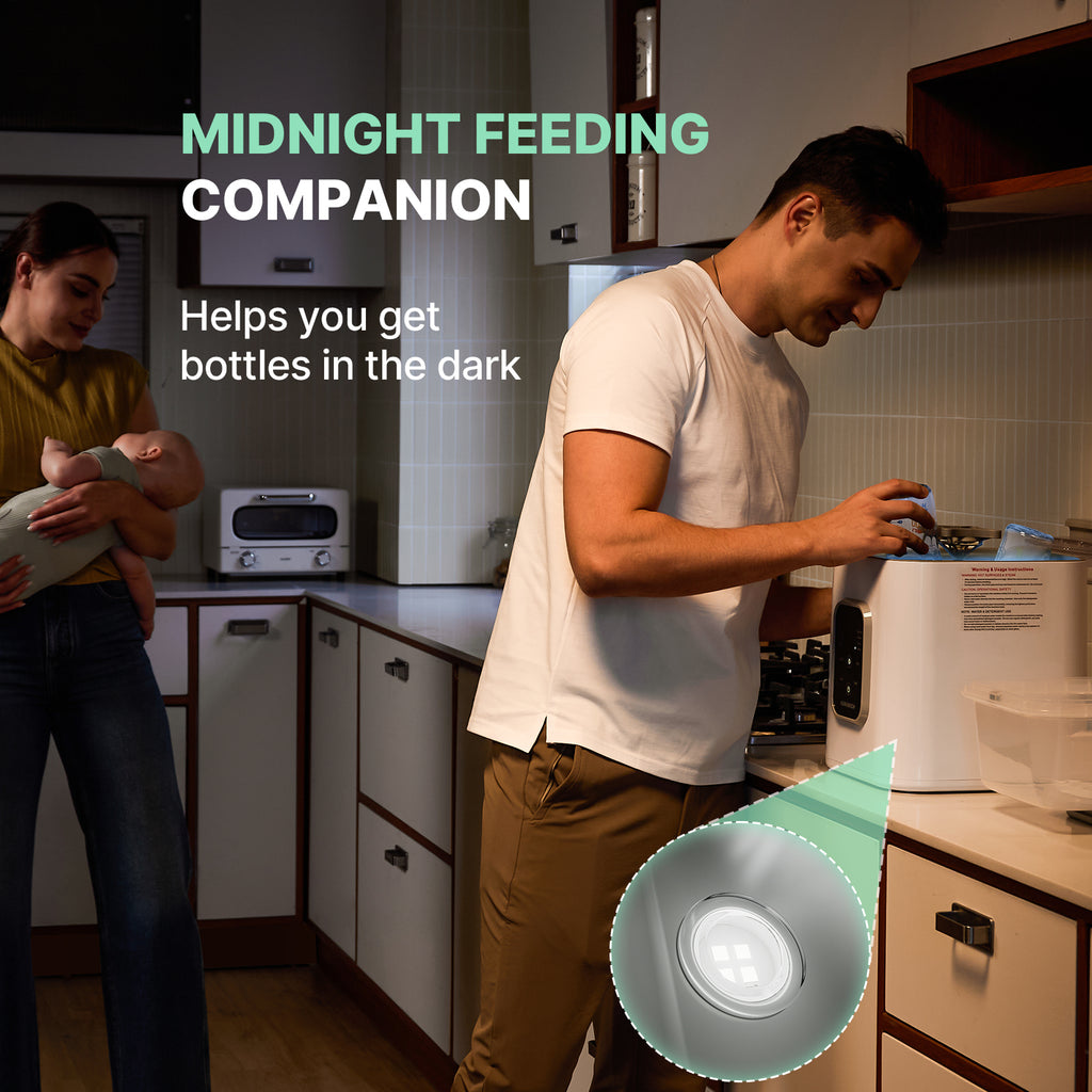 Baby Bottle Washer, Sterilizer & Dryer - All-in-One Pro Cleaning Machine with Fishbone Spray Arm, Self-Cleaning & AUTO Mode, Dual Water Inlet for Bottles, Breast Pump & Baby Essentials - AURAKICH