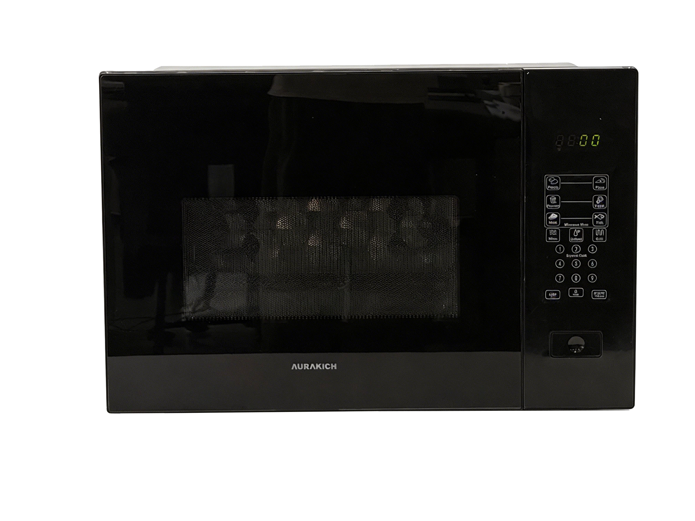 24 Inch Microwave Drawer 0.9 Cu.ft, 1500W Built-In Under Counter Microwave, Fits 12” Pizza & Large Dinner Plates, One-Touch Auto Open, 11 Power Levels, Quiet Operation, Stainless Steel - AURAKICH