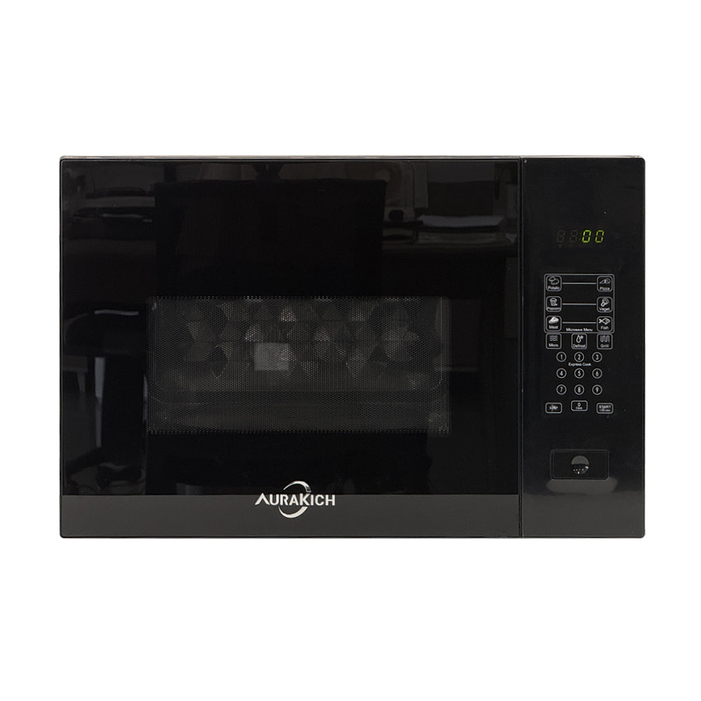 AURAKICH 24 Inch Microwave Drawer 1 Cu.ft, 1500W Built-In Under Counter Microwave, Fits 12” Pizza & Large Dinner Plates, One-Touch Auto Open, 11 Power Levels, Quiet Operation, Stainless Steel
